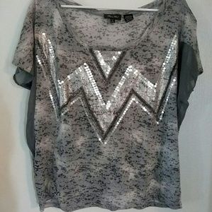 Miss Me Large Short Sleeve Top